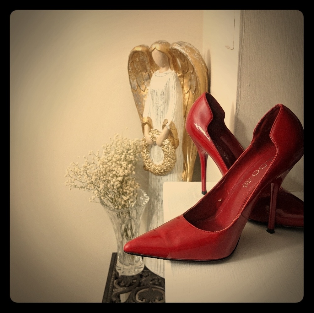 Red Aldo Vero Cuoio heels